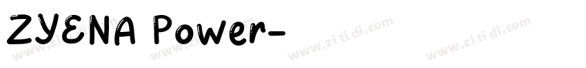 ZYENA Power字体转换